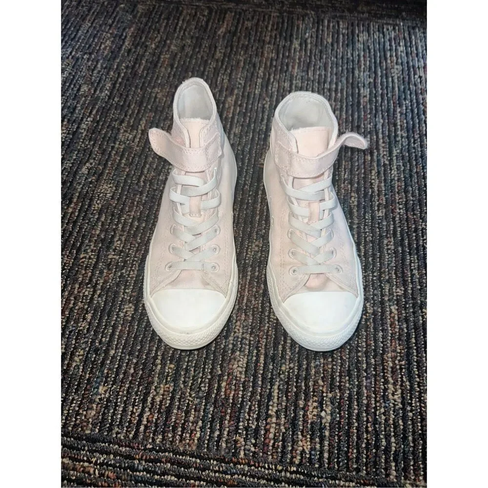 Girls Converse Chuck Taylor High Top Pink Sneakers